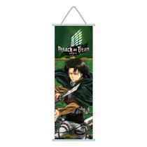Pôster artístico Attack On Titan Impressão artística 70x25cm Material em tecido Pôster artístico Attack On Titan Impressão artística 70x25cm Material em tecido