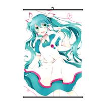 Pôster artístico Pôster de parede Hatsune Miku 40x60cm de tecido+plástico