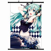 Pôster artístico Pôster de parede Hatsune Miku 40x60cm de tecido+plástico
