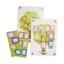 Poster Árvore da Família A4 c/ 2 cartelas de adesivos Coloré Poster Árvore da Família A4 c/ 2 cartelas de adesivos Coloré