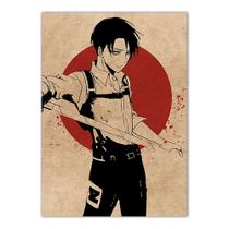Pôster Attack on Titan Anime Art 30x40cm Papel 30g