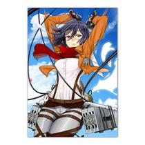 Pôster Attack on Titans Anime Art 30x40cm Papel 30g