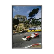 Pôster Ayrton Senna Fórmula 1 - Arte de Parede Minimalista HD para Casa