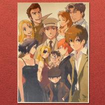 Pôster Baccano Anime Kraft Paper 42x30cm para dormitórios e espaços