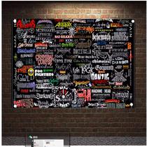 Pôster, banner e bandeira, pintura em tela, Rock and Roll ASLKUYT