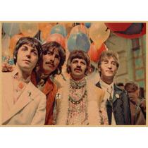 Pôster Beatles Anime Art 30x42cm em papel 150g sem moldura