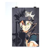 Pôster Black Clovers Anime Art 30x45cm Papel 50g