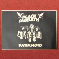 Pôster Black Sabbath Paranoid Album Art 20x30cm em ferro Pôster Black Sabbath Paranoid Album Art 20x30cm em ferro
