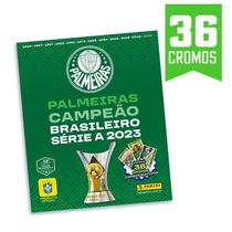Pôster Campeão Serie A Brasileirão 2023 - Palmeiras + 36 Cromos - PANINI