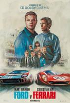 Poster Cartaz Ford vs Ferrari A