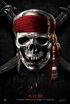 Poster Cartaz Piratas do Caribe Navegando em Águas Misteriosas E