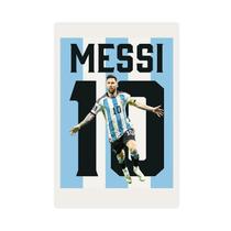 Pôster colagu Messi Soccer Star Canvas 40x60cm Decoração de quarto