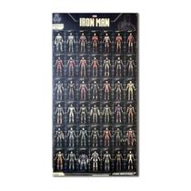 Pôster com imagem de arte de parede Iron Man Collection Anime 71x40cm