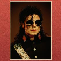 Pôster com imagem icônica de Michael Jackson, arte de parede 42x30cm Pôster com imagem icônica de Michael Jackson, arte de parede 42x30cm