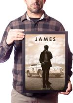 Poster Com Moldura A3 Car Legends James Dean