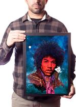 Poster Com Moldura A3 Jimmy Hendrix