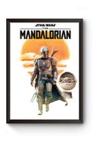 Poster Com Moldura A3 Serie The Mandalorian