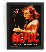 Poster Com Moldura Acdc Live At Donington Rock Quadro Poster Com Moldura Acdc Live At Donington Rock Quadro
