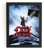 Poster Com Moldura Decorativo Ozzy Osbourne Quadro