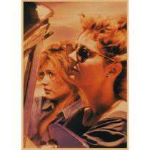 Pôster com pintura de filme vintage retrô de Thelma e Louise 30x42cm Pôster com pintura de filme vintage retrô de Thelma e Louise 30x42cm