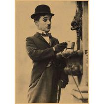 Pôster com pintura de parede Charlie Chaplin Comedy Master Anime
