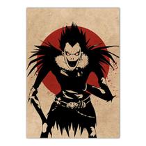 Pôster com pintura Death Note Ryuk Anime Vintage 40x60cm