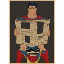 Pôster com pintura em papel Funny Retro Comic Hero 30x42cm Pôster com pintura em papel Funny Retro Comic Hero 30x42cm
