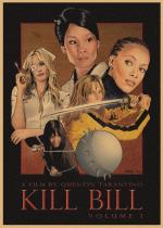 Pôster com pintura em papel Kill Bill, filme retrô de 29,7 x 42 cm Pôster com pintura em papel Kill Bill, filme retrô de 29,7 x 42 cm