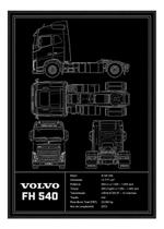 Poster Com Projeto Do Volvo Fh 540 Em Acrilico Cortado Laser Poster Com Projeto Do Volvo Fh 540 Em Acrilico Cortado Laser