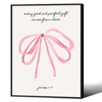 Pôster com verso bíblico cristão 30x40cm, arte em tela, quarto de menina Pôster com verso bíblico cristão 30x40cm, arte em tela, quarto de menina
