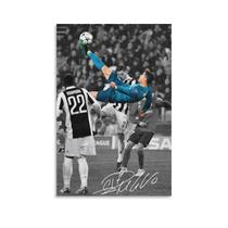 Pôster CR7 Cristiano Ronaldo Back, sem moldura, impressão em tela de 30x45cm - Generic