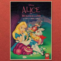 Pôster de Alice no País das Maravilhas, Desenho Animado Clássico em Papel 42x30cm