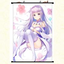 Pôster de anime com pintura de parede Re Zero Rem 40x60cm Pôster de anime com pintura de parede Re Zero Rem 40x60cm