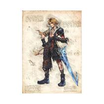 Pôster De Anime Final Fantasy Em Tela, Arte De Parede Vintage, Figura De Videogame, Decoração Para