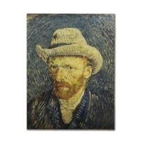 Pôster de arte de parede com imagem de autorretrato de Van Gogh em anime 51,5x36cm Pôster de arte de parede com imagem de autorretrato de Van Gogh em anime 51,5x36cm