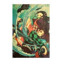 Pôster de arte de parede com imagem Demon Slayers Anime 50,5 x 35 cm