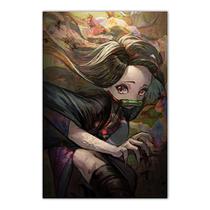 Pôster de arte de parede com imagem Demon Slayers Kamado Nezuko 30x40cm Pôster de arte de parede com imagem Demon Slayers Kamado Nezuko 30x40cm