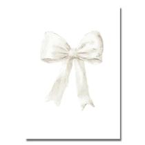 Pôster De Arte De Parede Com Laço Branco, Impressão Minimalista E Moderna Em Tela Para Quarto De