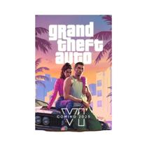 Pôster De Arte De Parede Do Jogo Grand Theft Auto VI, Pintura Em Lona Para Decoração De Quarto