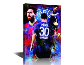 Pôster de arte de parede em tela Lionel Messi Soccer 40x60cm