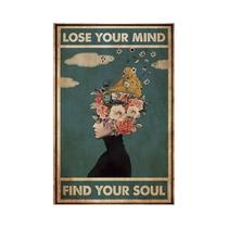 Pôster De Arte De Parede Inspirado Na Música Vintage, Imprima 'Perca a Mente, Encontre a Alma' Para