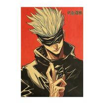 Pôster de arte de parede Jujutsus Kaisens Gojos Satorus Anime Art 50,5x35cm Pôster de arte de parede Jujutsus Kaisens Gojos Satorus Anime Art 50,5x35cm