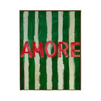 Pôster De Arte De Parede Moderna Com Copo De Vinho Em Lona Listrada Verde Para Decoração De Casa Na