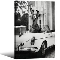 Pôster de arte de parede VERENIX Vintage Black White Sexy Women Pôster de arte de parede VERENIX Vintage Black White Sexy Women