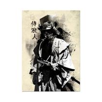 Pôster De Arte Em Tela De Samurai Japonês Estético Para Decoração De Sala De Estar E Quarto