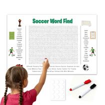 Pôster de Caça-Palavras de Futebol waveglad 91 x 61 cm Jogo Jumbo Pôster de Caça-Palavras de Futebol waveglad 91 x 61 cm Jogo Jumbo