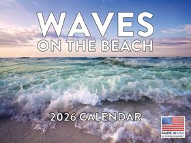 Pôster de calendário Foundry Ocean Waves 2026 Beach Wall