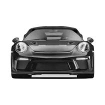 Pôster De Carro Esportivo Preto E Branco HD Impressão Em Tela Pintura 911 GT3 RS Turbo Para