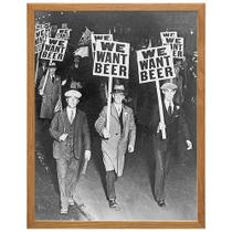 Pôster de cerveja vintage emoldurado da Lei Seca 28x36cm - Decoração artística de parede Pôster de cerveja vintage emoldurado da Lei Seca 28x36cm - Decoração artística de parede