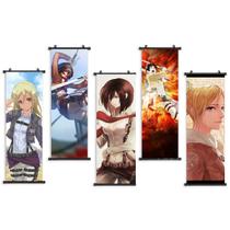 Pôster de decoração de parede de 5 painéis Attack on Titan Mikasa